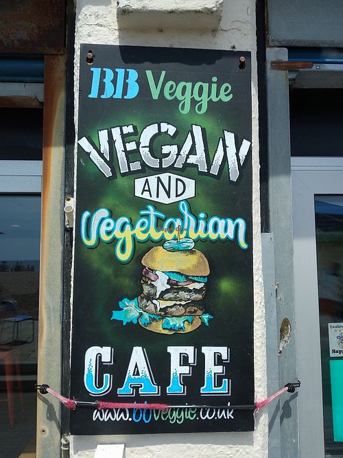 Logo outside at BB Veggie in Brighton