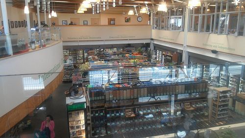 inside the market at Ocean Beach People's Organic Foods Co-op in San Diego