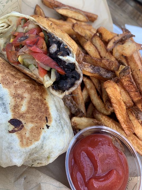 Veggie Wrap  at Blue Roof Bistro in Fairbanks