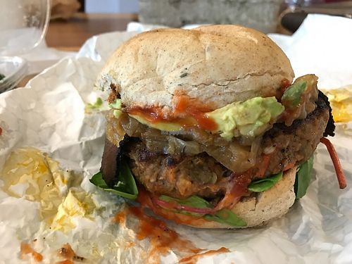 Sweet Burger (added facon, avocado, and caramelized onion) at SweetArt in St Louis
