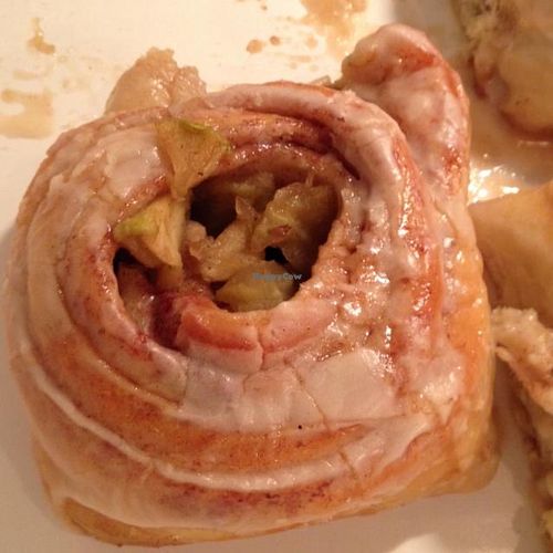 Vegan Caramel Apple Cinnamon Roll! at SweetArt in St Louis