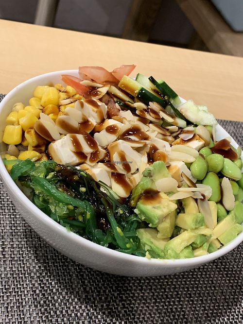 Vegan poke bowl at Poke Bar in Lecco