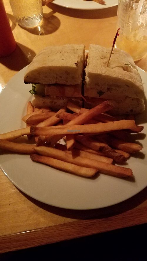 Bahn mi sandwich at Lompoc Cafe in Bar Harbor