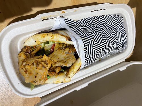 Delphi wrap   at Zeus Street Greek in Surry Hills