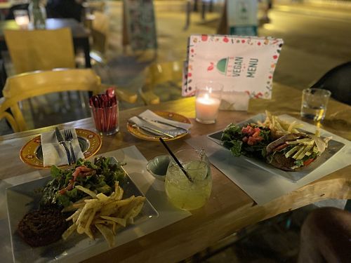 Dinner  at Let's Vegan in Crete