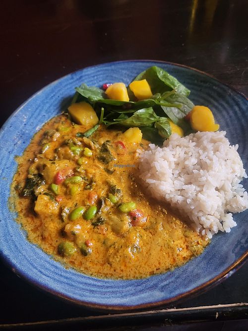 Butternut squash and coconut curry at A Nation of Shopkeepers in Leeds