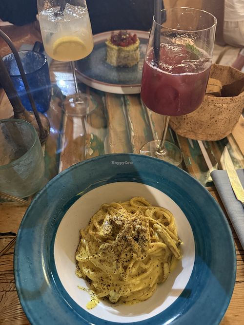 vegan carbonara  at Munz Munz in Monopoli