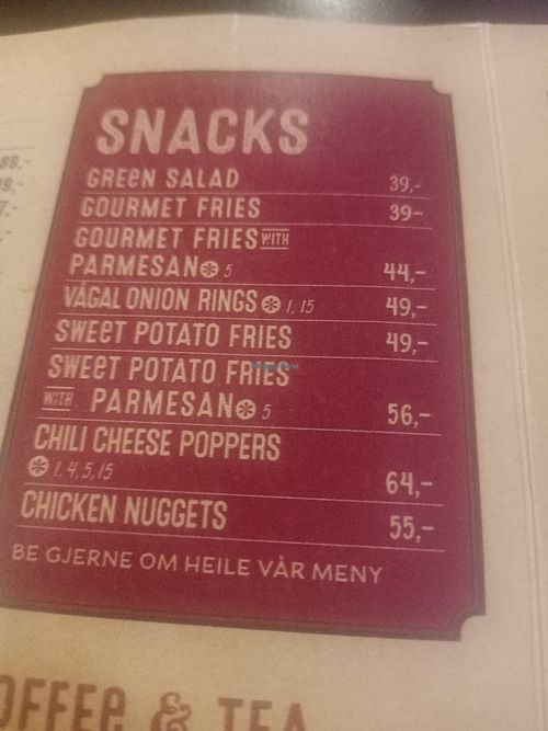  at Vagal Burger and Gin in Sogndal