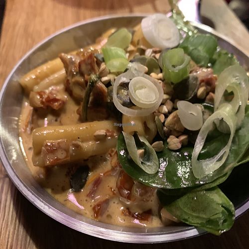 Vegan pasta at Pinchos in Helsinki