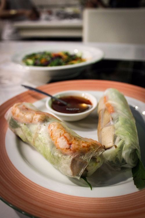 summer rolls at Loving Hut - Heping Branch in Taipei