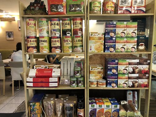 small store inside at Loving Hut - Heping Branch in Taipei