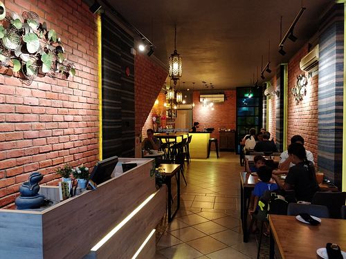 Restaurant interior at Pinto Thai Tapas in Central Singapore