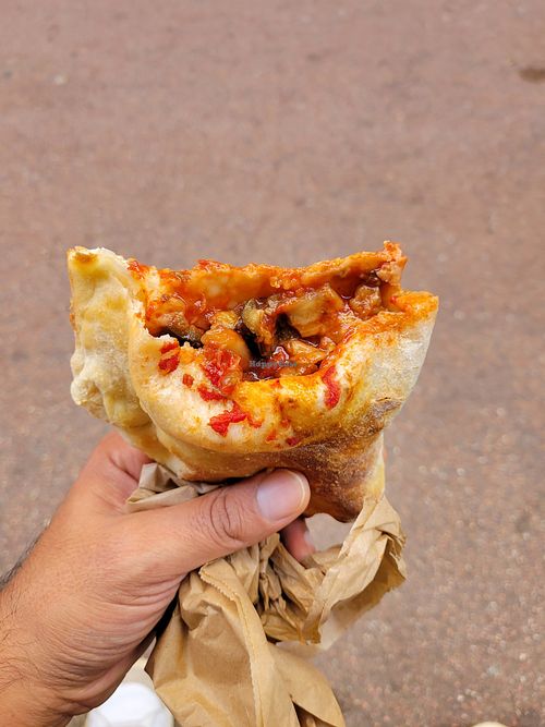 Marinara and veggies (eggplant, mushrooms, tomatoes) at Trigo in Barcelona