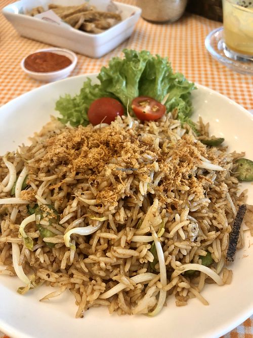 Petai fried rice  at So Veggie Cafe in Johor Bahru