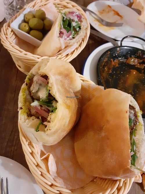 Pita falafel at Kukla in Valencia