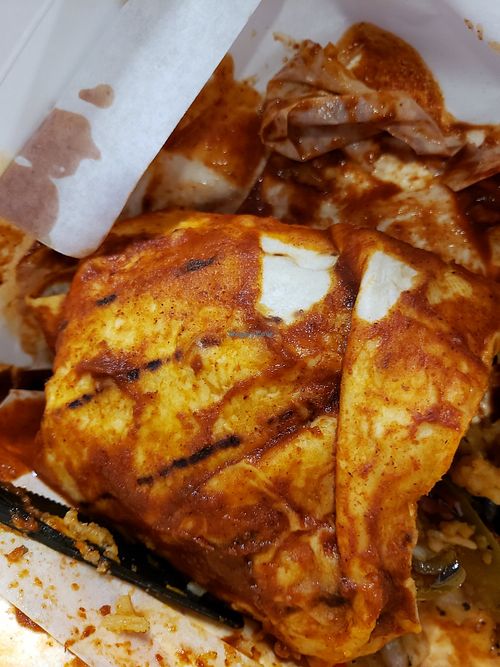 Wet burrito and spicy fyi. Not convenient on the plane. at LAX - Barney's Beanery - T2 in Los Angeles