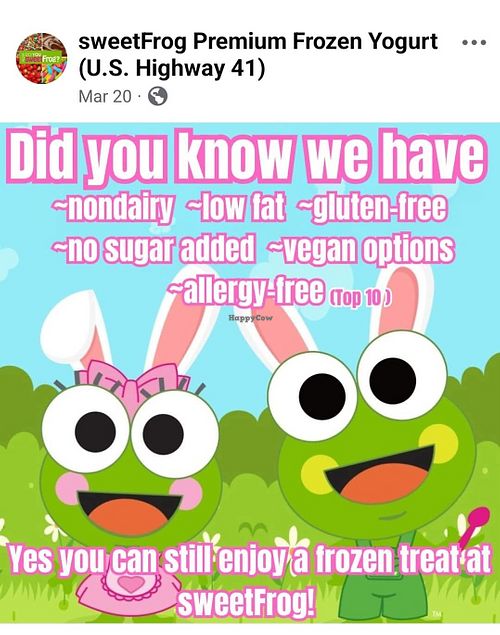  at Sweet Frog in Schererville