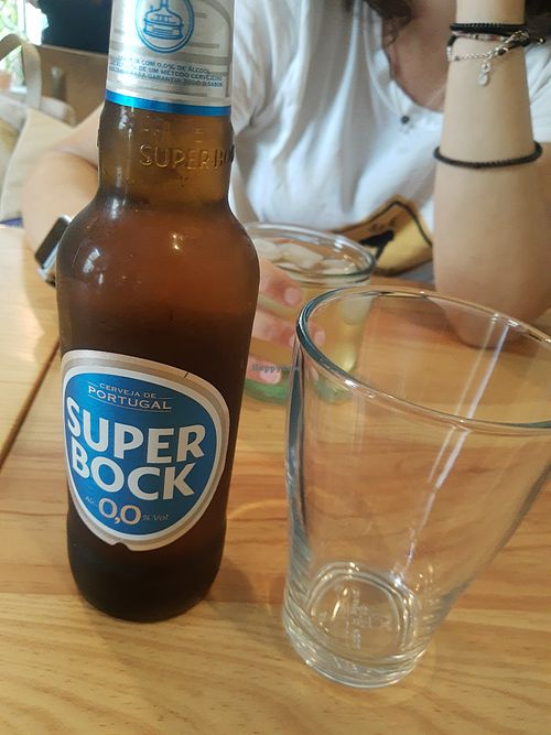Zero alcohol beer at Kind Kitchen in Porto