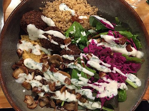 Middle East burger at Kind Kitchen in Porto