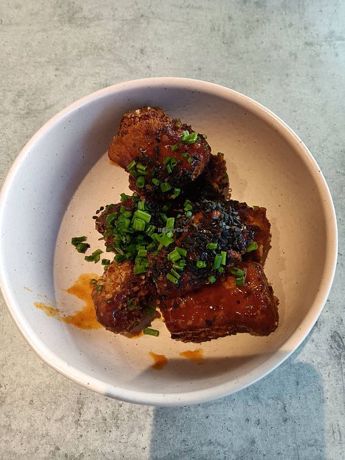 Buffalo tofu. at Kind Kitchen in Porto