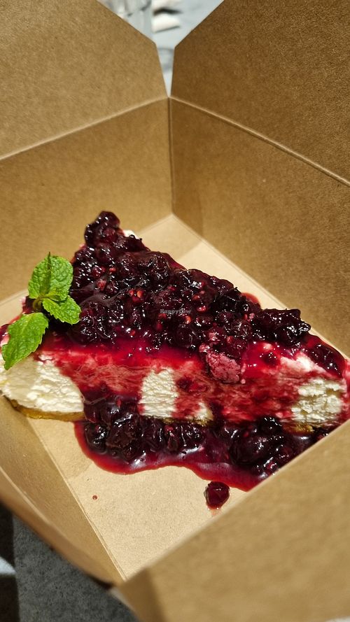 Cheesecake (very mouss-y, but delicious!) at Kind Kitchen in Porto