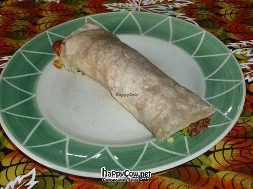 Vegan Bean Burrito  at Ima's Vegetarian Restaurant in Puerto Princesa