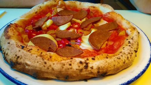 Chorizo & butternut squash pizza at PLY in Manchester