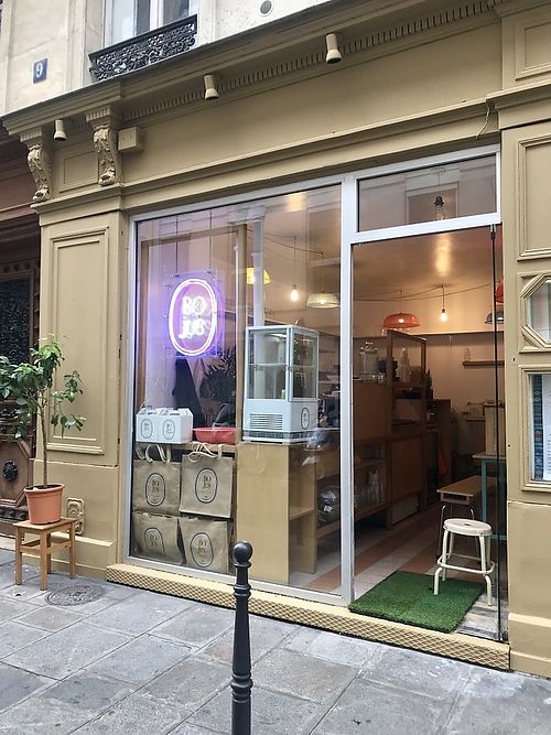 outside at Bojus in Paris