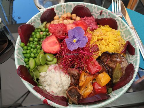 Vegan bowl "légumes provençaux"  13.90€, delicious ! at What's On in Quimper