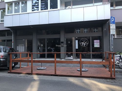 outside at OFOF Cafebar in Offenbach