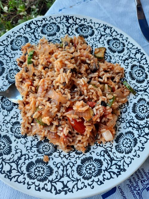 Vegetable Risotto at Mezza Volta in Corfu