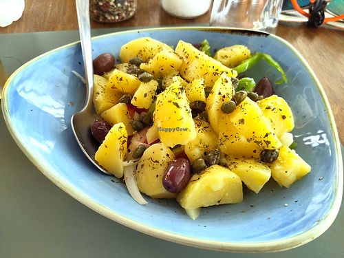 Local potato salad at Argo in Antiparos