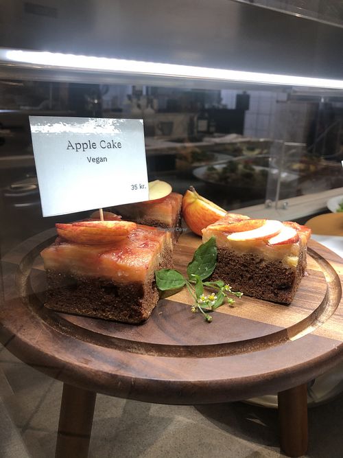 Apple cake at Greta's in Copenhagen