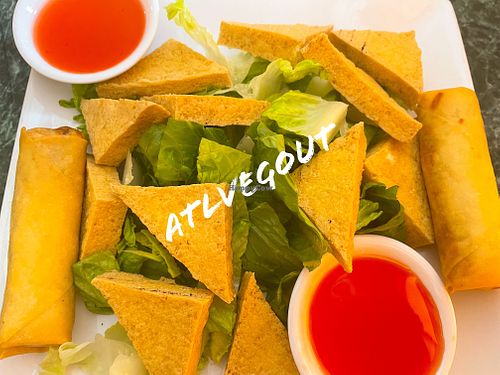 Spring rolls and fried tofu   at Yum Yum Thai in Tucker