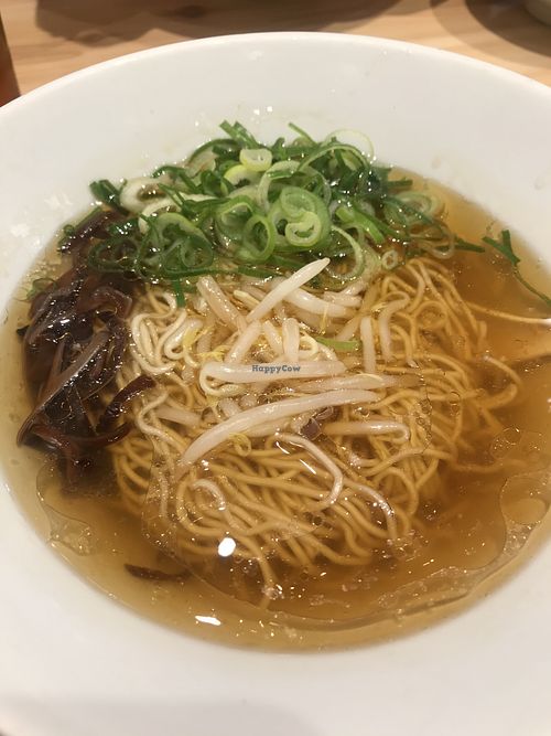 veg ramen in soy sauce broth  at Ippudo 一風堂 - Porta in Kyoto