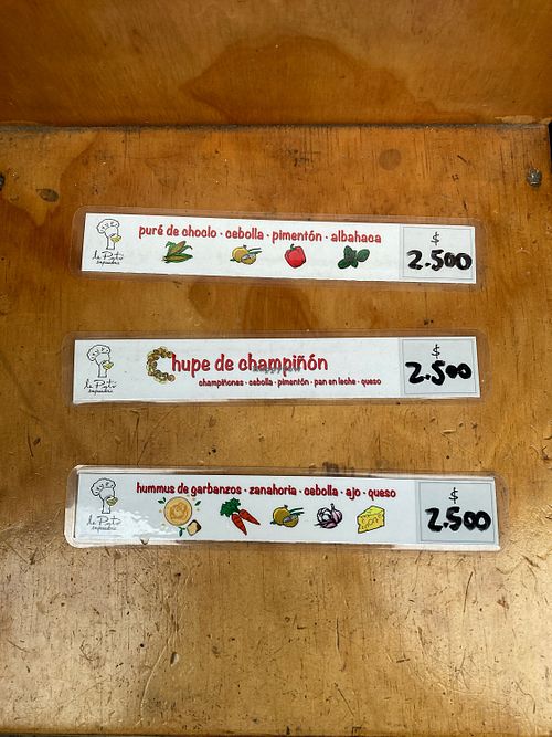 One vegan, two vegetarian options  at Le Pato in Valparaiso