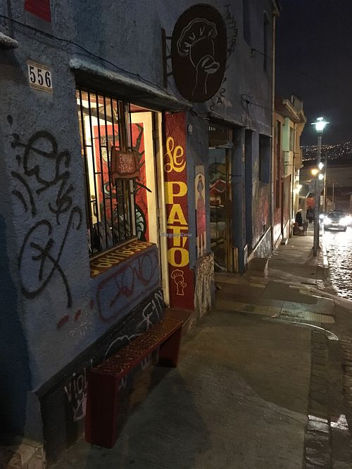 From outside  at Le Pato in Valparaiso