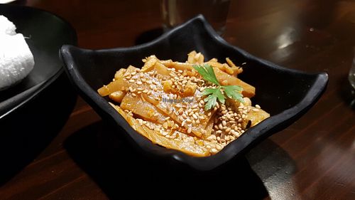 Spicy bamboo at Hinodeya Ramen - Downtown in San Francisco