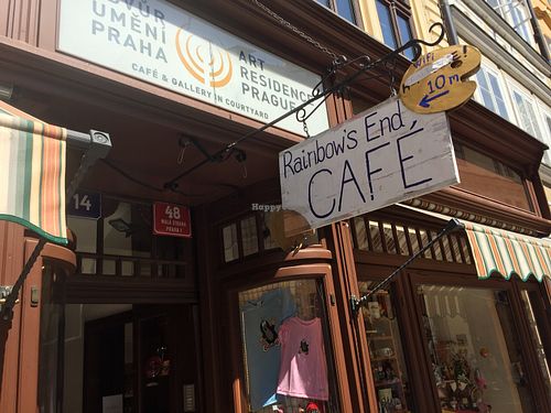 Outside  at Rainbow's End in Prague