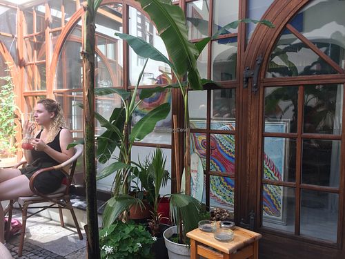 Patio  at Rainbow's End in Prague