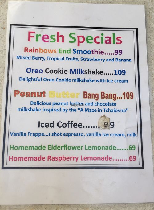 Specials  at Rainbow's End in Prague