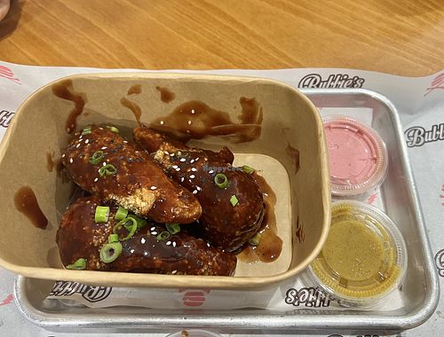 Vegan bbq drummies   at Bubbie's - Plant Burgers at Plant Food Lab in Washington