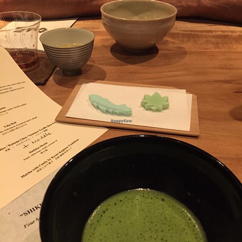 candies and matcha (we were quite stuffed by now!) at Kajitsu in New York City