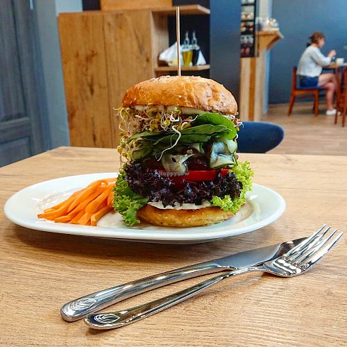 Mexican burger 👌 at Mihiderka - Dielta in Krakow