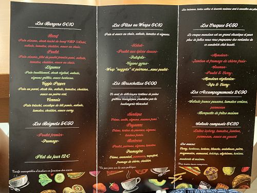 Current menu July 2019 at La Gourmande in Ispoure