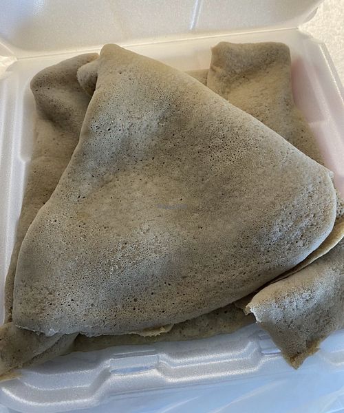 Lots of injera  at Fasika in St Paul