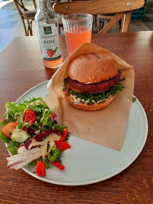Very tasty burger! at Chill Ystad in Ystad