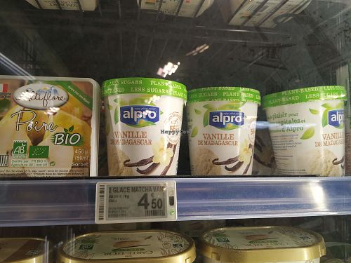 vegan ice-cream at Carrefour City in Levallois-perret