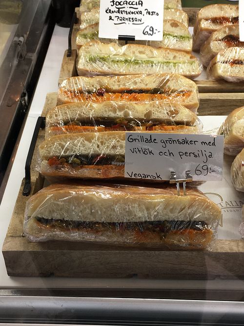  Vegan focaccia  at Gelateria Italiana in Stockholm