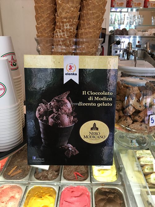Chocolate from modica  at Gelateria Italiana in Stockholm